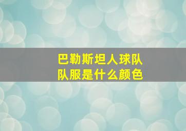 巴勒斯坦人球队队服是什么颜色