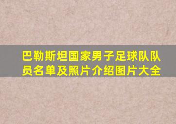 巴勒斯坦国家男子足球队队员名单及照片介绍图片大全