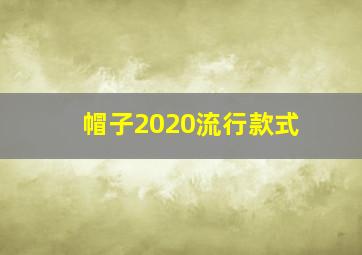 帽子2020流行款式