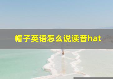 帽子英语怎么说读音hat