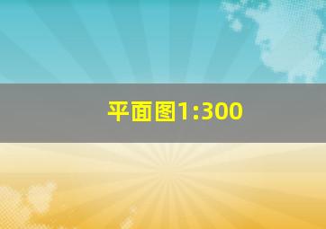 平面图1:300