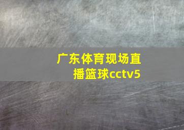 广东体育现场直播篮球cctv5