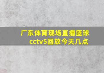 广东体育现场直播篮球cctv5回放今天几点