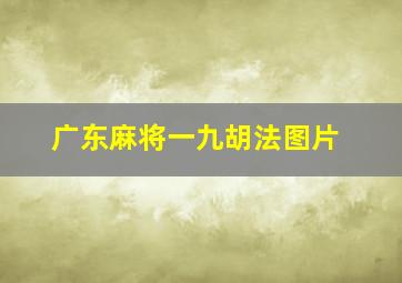 广东麻将一九胡法图片