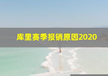 库里赛季报销原因2020