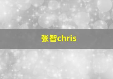 张智chris