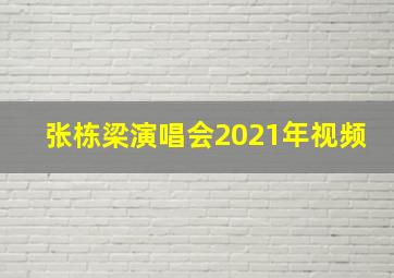 张栋梁演唱会2021年视频