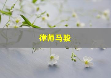 律师马骏