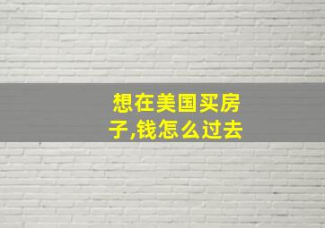 想在美国买房子,钱怎么过去