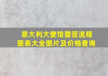 意大利大使馆面签流程图表大全图片及价格查询