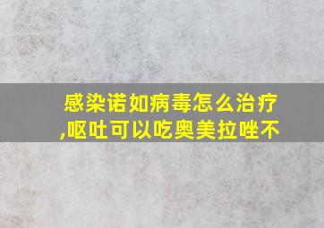 感染诺如病毒怎么治疗,呕吐可以吃奥美拉唑不