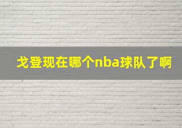 戈登现在哪个nba球队了啊