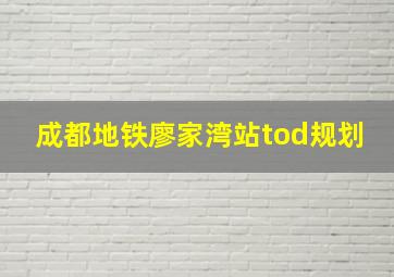 成都地铁廖家湾站tod规划