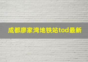 成都廖家湾地铁站tod最新