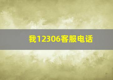 我12306客服电话