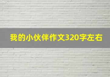 我的小伙伴作文320字左右