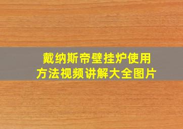 戴纳斯帝壁挂炉使用方法视频讲解大全图片