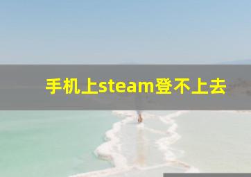 手机上steam登不上去