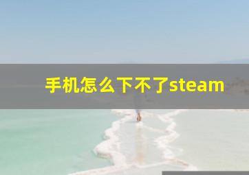 手机怎么下不了steam