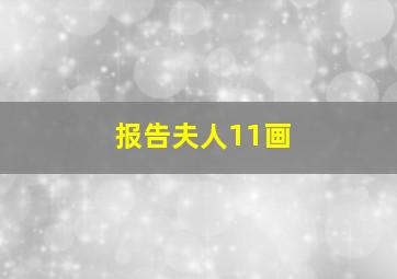 报告夫人11画