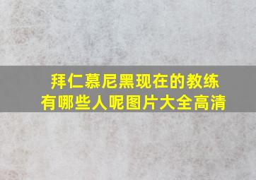 拜仁慕尼黑现在的教练有哪些人呢图片大全高清