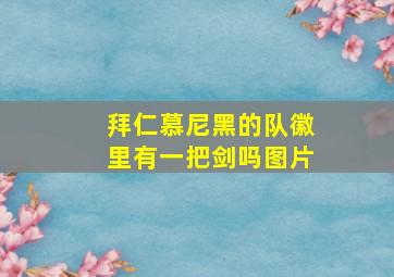 拜仁慕尼黑的队徽里有一把剑吗图片