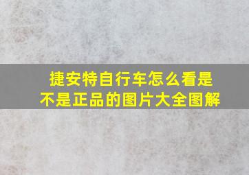 捷安特自行车怎么看是不是正品的图片大全图解