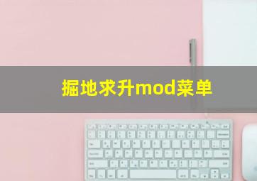 掘地求升mod菜单