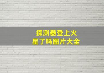 探测器登上火星了吗图片大全