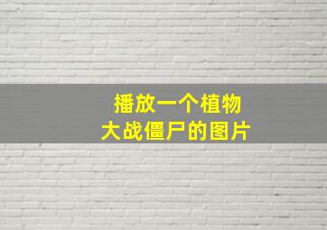 播放一个植物大战僵尸的图片