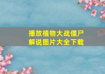 播放植物大战僵尸解说图片大全下载