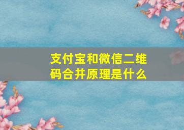 支付宝和微信二维码合并原理是什么