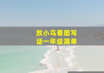 放小鸟看图写话一年级简单