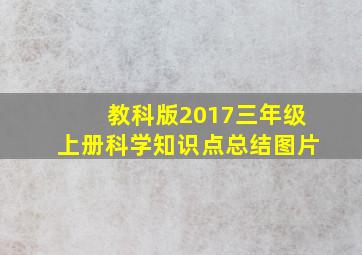 教科版2017三年级上册科学知识点总结图片