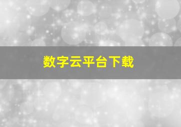 数字云平台下载