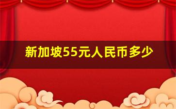 新加坡55元人民币多少