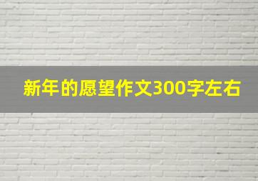 新年的愿望作文300字左右