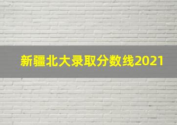 新疆北大录取分数线2021