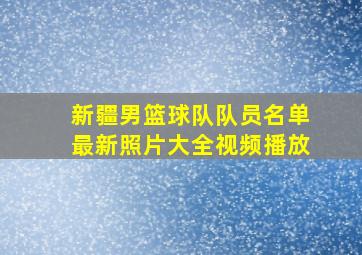 新疆男篮球队队员名单最新照片大全视频播放