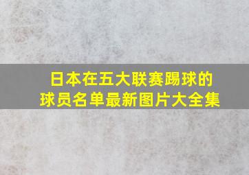 日本在五大联赛踢球的球员名单最新图片大全集