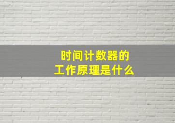 时间计数器的工作原理是什么