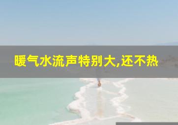 暖气水流声特别大,还不热