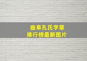 曲阜孔氏字辈排行榜最新图片