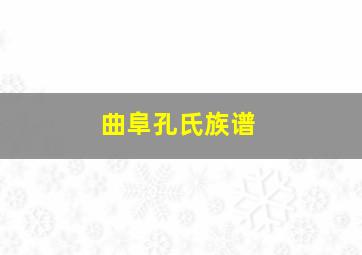 曲阜孔氏族谱