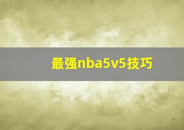 最强nba5v5技巧