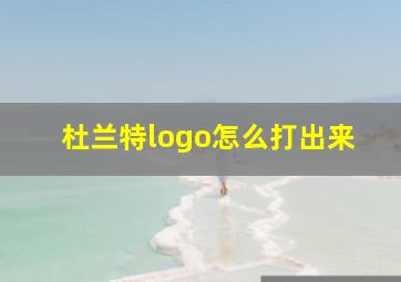 杜兰特logo怎么打出来