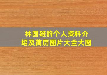 林国雄的个人资料介绍及简历图片大全大图