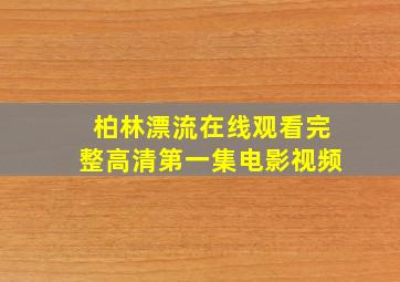 柏林漂流在线观看完整高清第一集电影视频