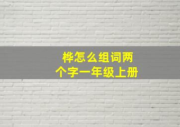 桦怎么组词两个字一年级上册