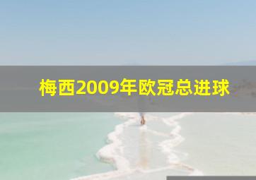 梅西2009年欧冠总进球